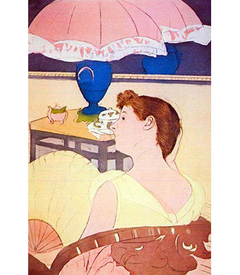 " The Lamp " by Mary Cassatt