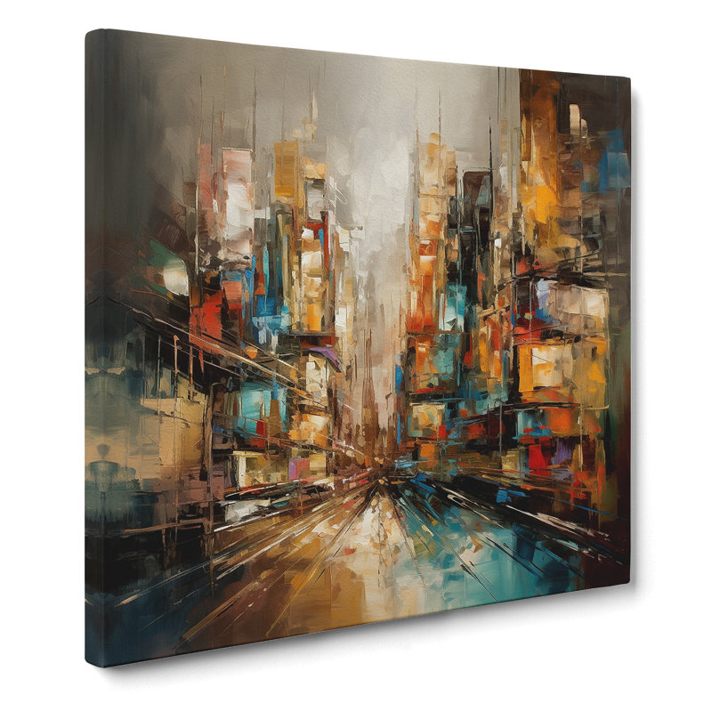Architecture Abstract Expressionism - Print, 50cm H x 50cm W x 3cm D