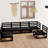 vidaXL Garden Lounge Set Solid pine wood Medium Modular-961624239