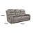 Living Room 1Pc Double Reclining Sofa