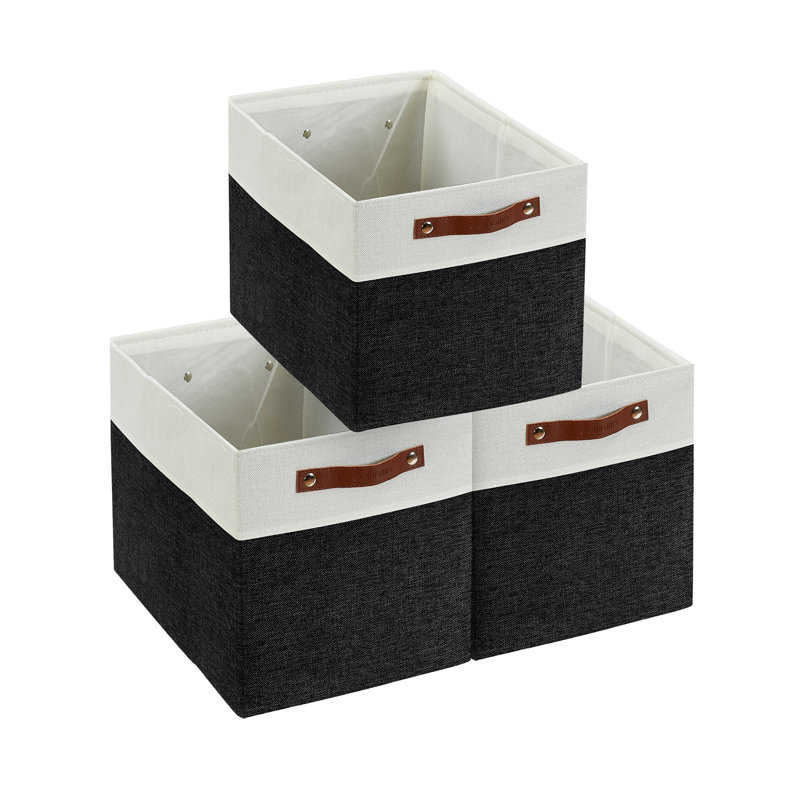 Ensemble de cubes en tissu, Noir / blanc
