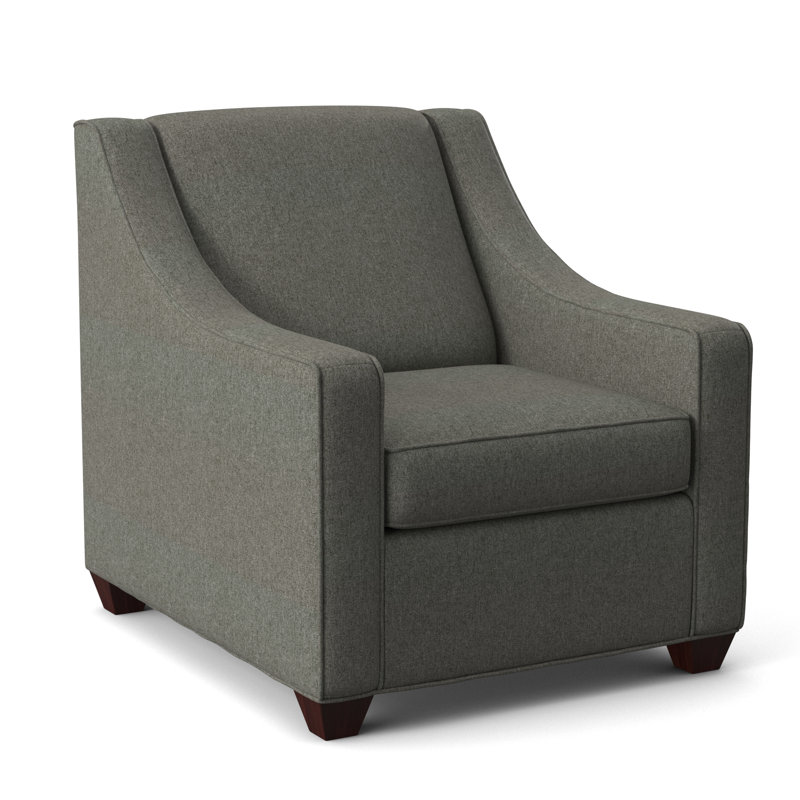 Fauteuil l 31 po Phillips, Acajou empire, Cendre Dorset