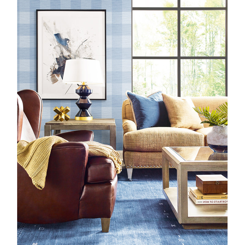 Napanoch Gingham Roll, Carolina Blue