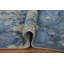 Luxurious Blue Tones Distressed Look Rug 5x7