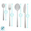 Argon Tableware Stainless Steel Cutlery Set-111421254