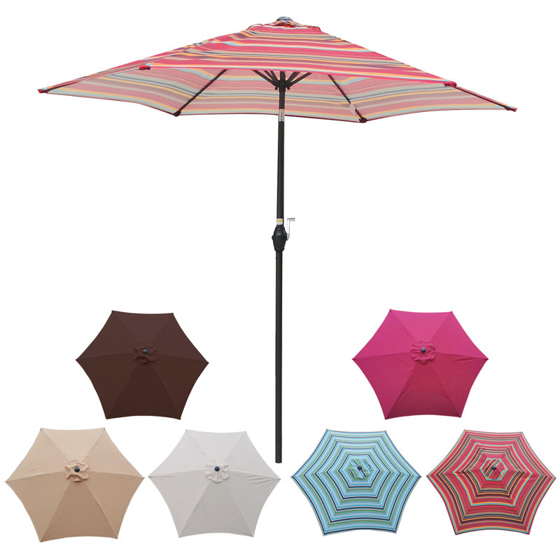 Parasol 9 pi Fionnuala, Rouge / rose