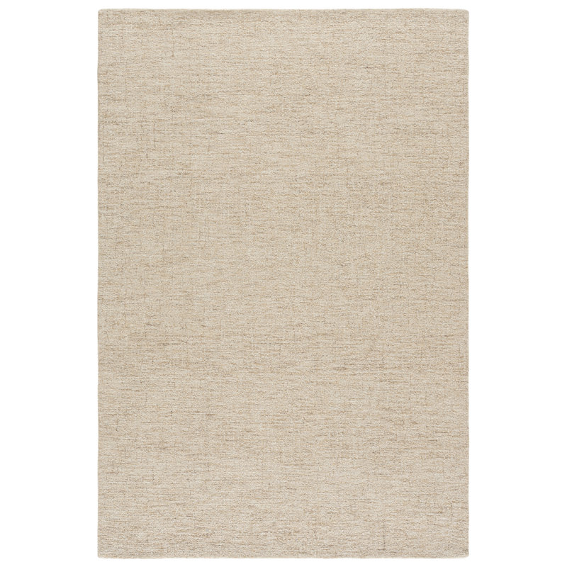 Ebony Hand Tufted Wool;Cotton Striped Indoor Rug, 6'-0" x 6'-0" Square