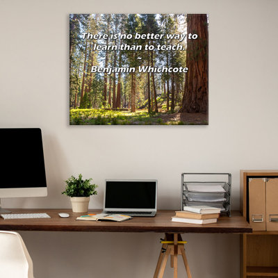 Astoria Grand Gallery Wrapped Canvas By Benjamin Whichcote: "There is no better way to learn than to