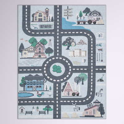 Amsterdam Blue/Dark Gray Rug