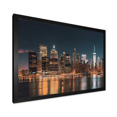«Reflection of New York City at Night», reproduction sur toile
