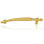 6” C TO C VERTICAL ONLY BELLEVIEW PULL; LT. COLORADO TOPAZ CRYSTAL BURNISH BRASS FINISH