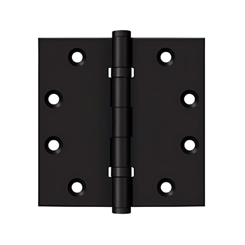 DSB45B19 Charnières carrées 4 1/2 po x 4 1/2 po, roulement à billes en peinture noire