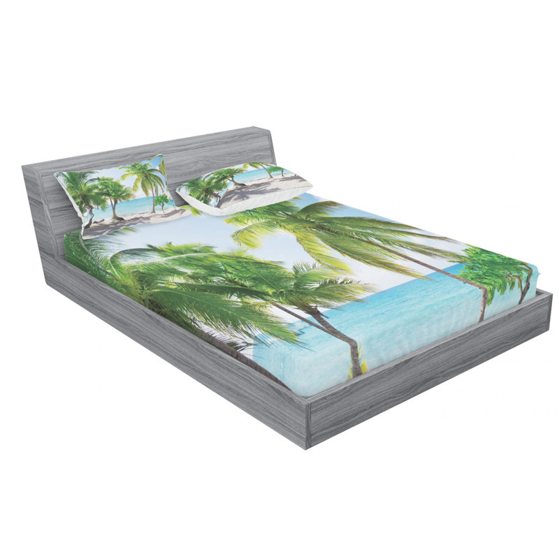 Microfiber Sheet Set, Queen Sheet Set with Fitted Sheet