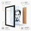 Sculpted Visage Graphic Art - Framed Print-1840348602-1840348596