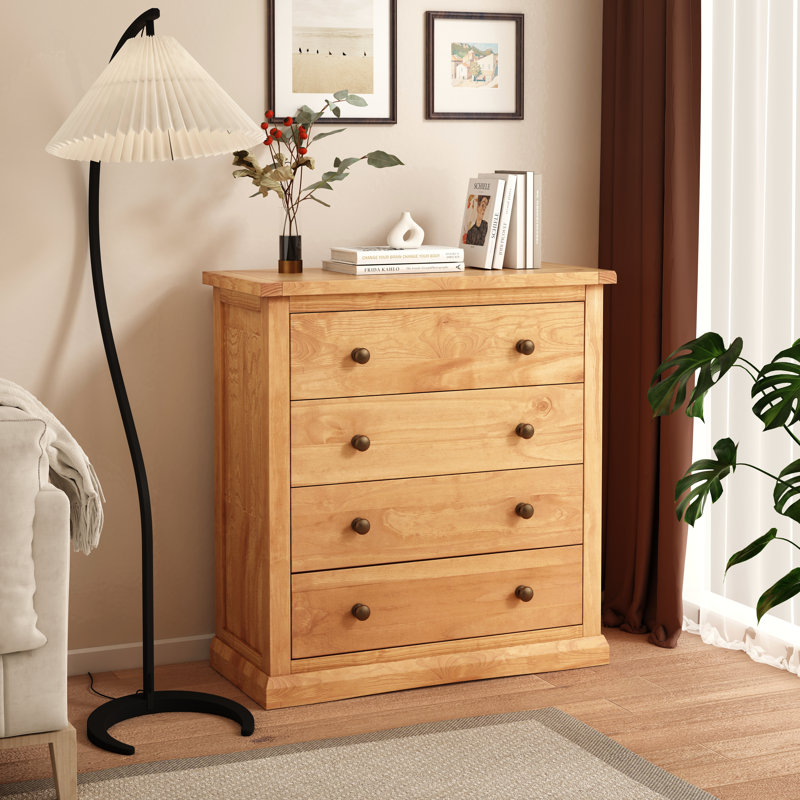 Garrett 90cm W 4 - Drawer Chest of Drawers