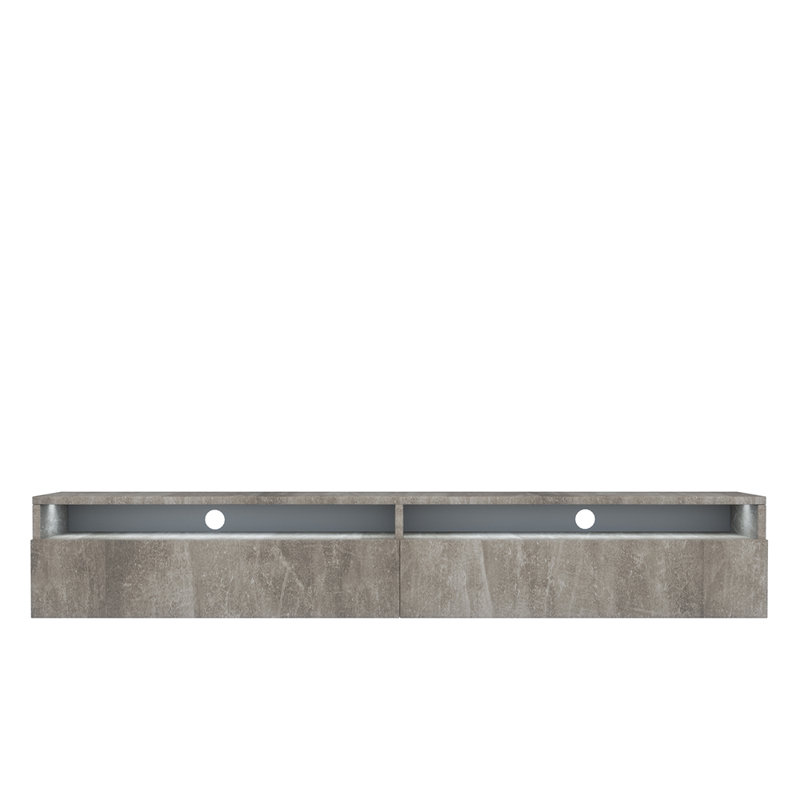Nayara Unfinished TV Stand for TVs up to 75", Grey