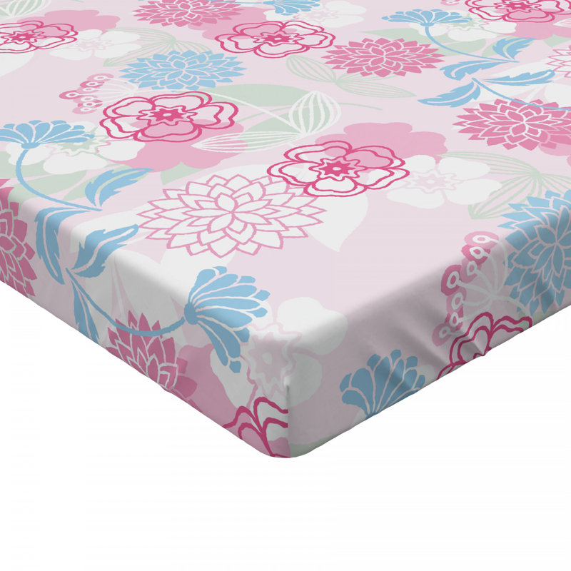 Drap-housse floral floral/fleur, Drap-housse de taille double