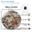 Horloge murale 12 po Collage Art