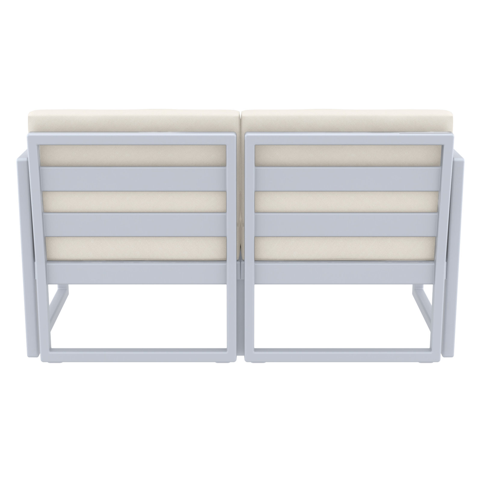 Lane 58" Sunbrella® Patio Loveseat, White, Natural