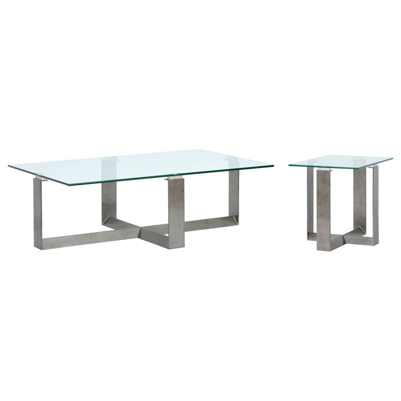 Mackinaw Rectangular Cocktail Table With End Table