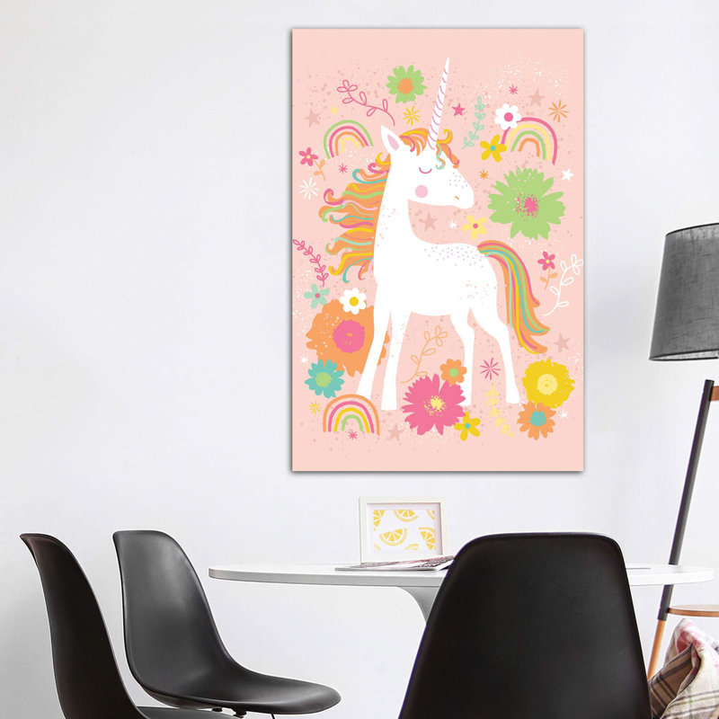 «Juvenile III» par Lisa White boutons - impression d'art graphique, Toile tendue, H 60 po x l 40po x P 1,5 po, Pas de tapis