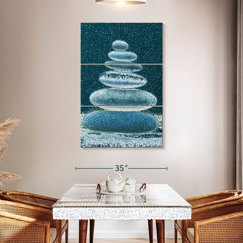 Alvord Winter Stone Stack, 38" H x 24" W