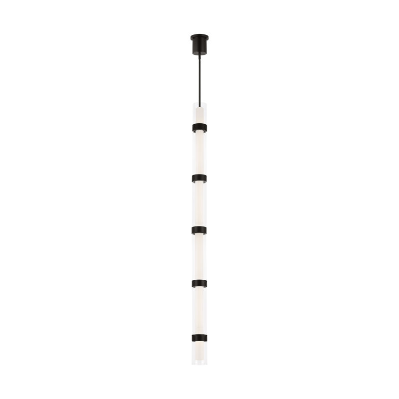 Wit 1 - Light Pendant, Black, 55.9" H x 6" W x 6" D