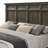 Queen Bed, Gray