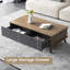 Table basse multifonctionnelle à plateau relevable, table basse extensible, table centrale 3-en-1