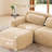 L-shaped Soft And Fluffy Plush Fabric,Modular Sectional Sofa Couches,32D High Density Sponge Bottom Anti-Slip Design,Free Combination Buckle Connection,No Assembly Required,For Living Rooms-339707537-339707543