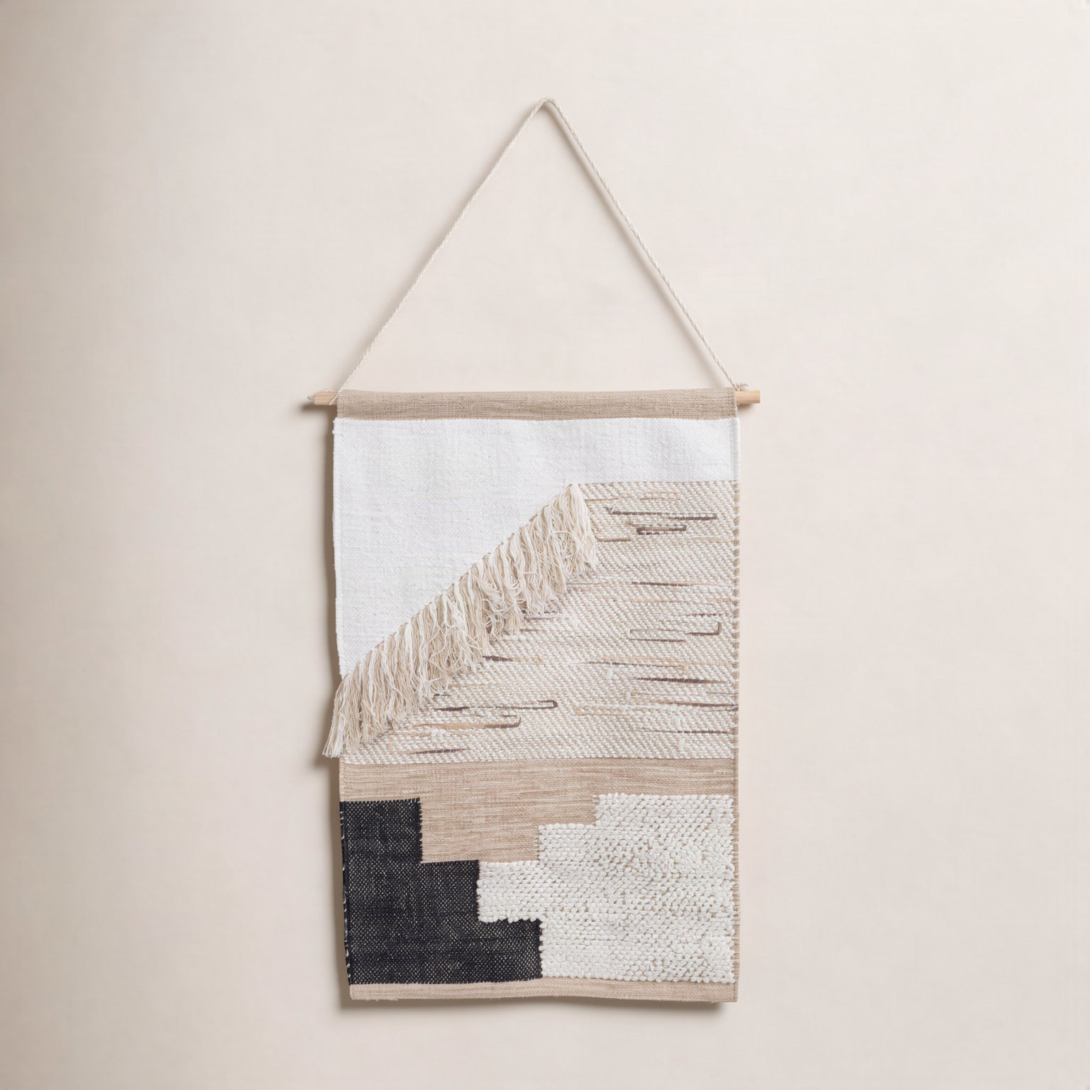 Ombra Diagonal Fringe Wall Hanging