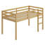 Lit mezzanine en bois avec échelle-659184531