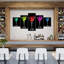 Cocktail Flashy Martinis sur toile, 5 pièces-92861113