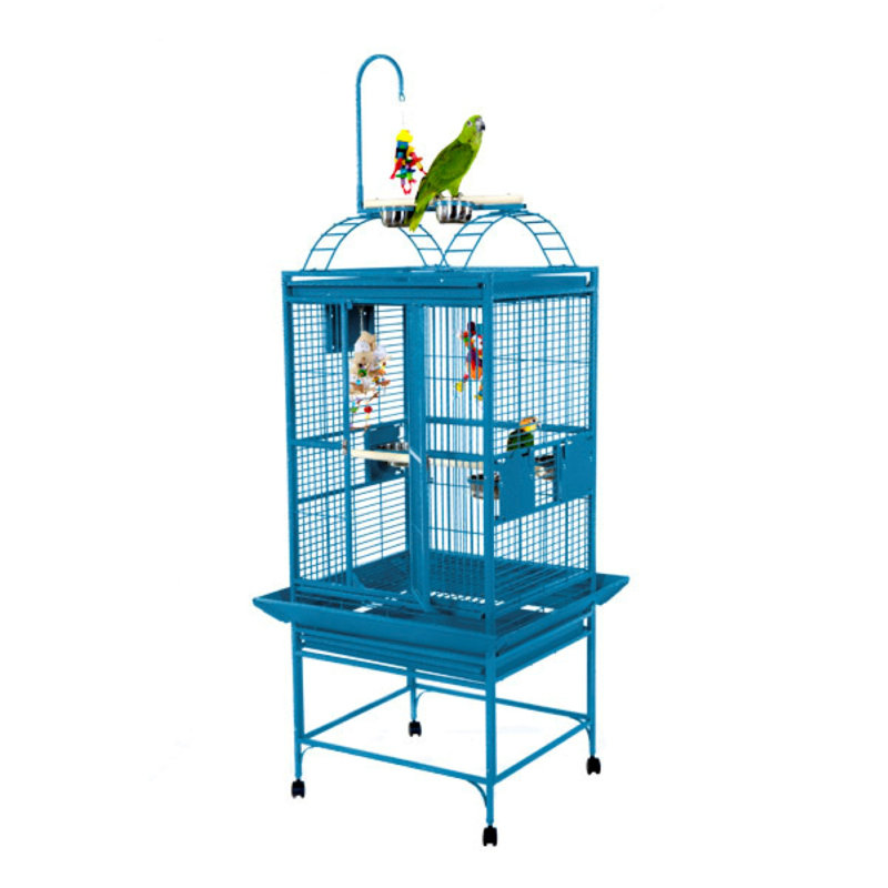 Cage de jeu 24 po x 22 po, Bleu
