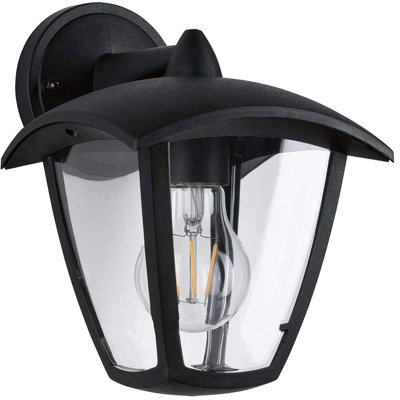 Turgay Matte Black Outdoor Wall Lantern