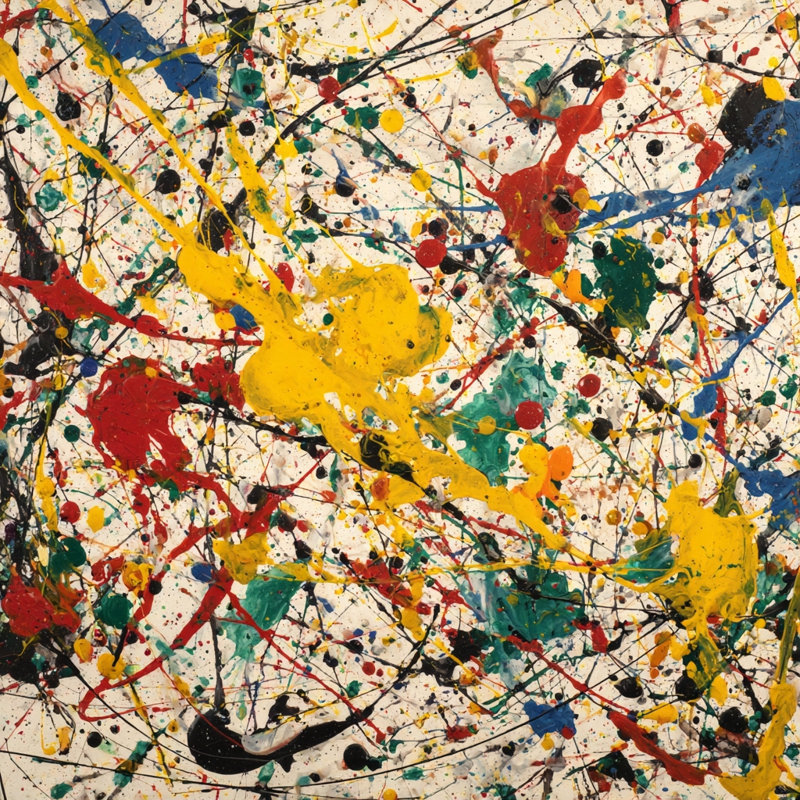 «Kinetic Splash», art mural sur toile tendue, H 20 po x l 20 po