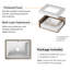 Lavabo de salle de bain encastrable blanc avec trop-plein 15,5 "x 12" Los Flexi pour petite salle de bain-131565894-131565896