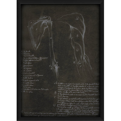 « épaules », impression encadrée