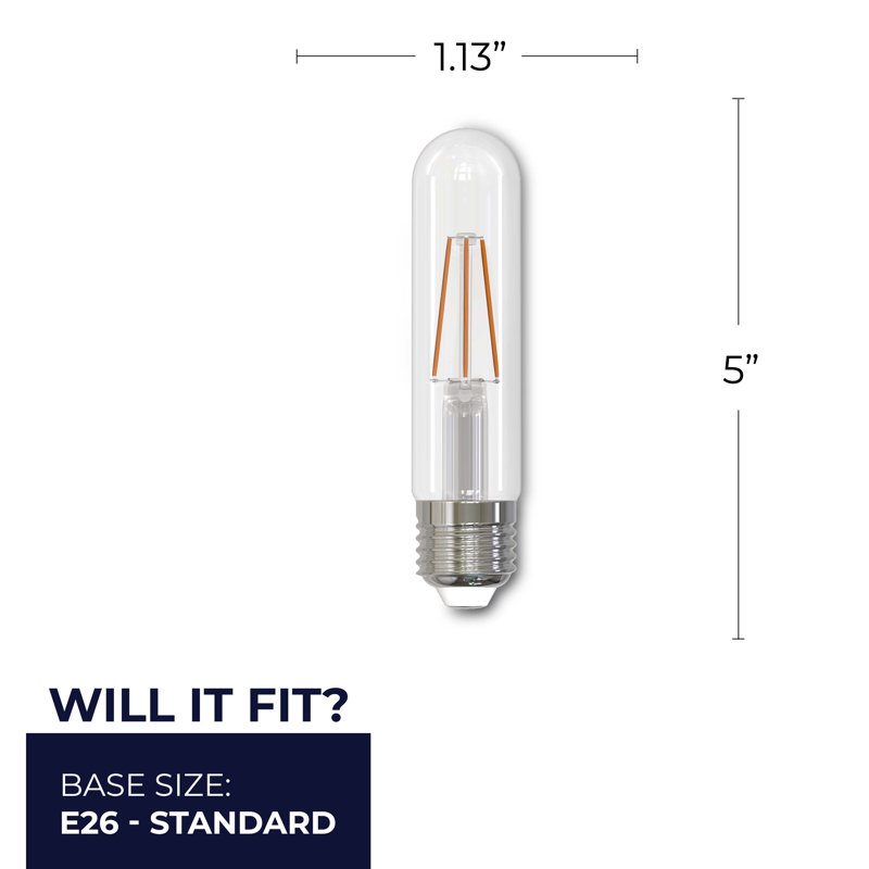 4 Watt (40 Watt Equivalent), T9 LED, Dimmable Light Bulb, (2700K) E26/Medium (Standard) Base