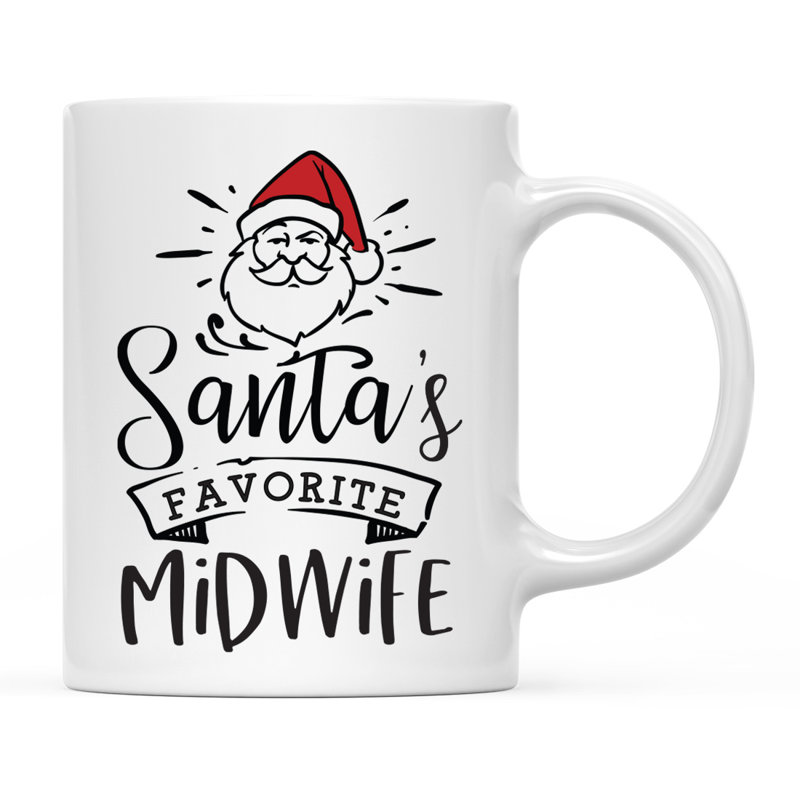 Tasse à café « favorite midwife » du père noël