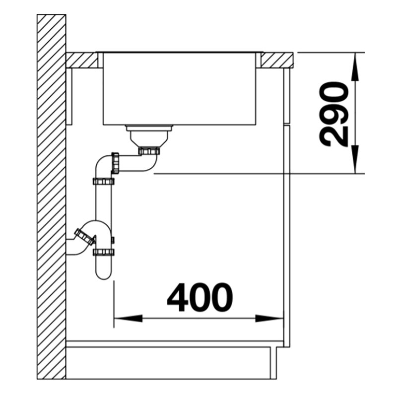 Andano 54 x 44cm Inset Kitchen Sink