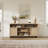63"W Modern Boho Rattan Tv Stand With Storage Cabinet And Adjustable Shelves, Entertainment Center For Living Room,Bedroom-1215435681