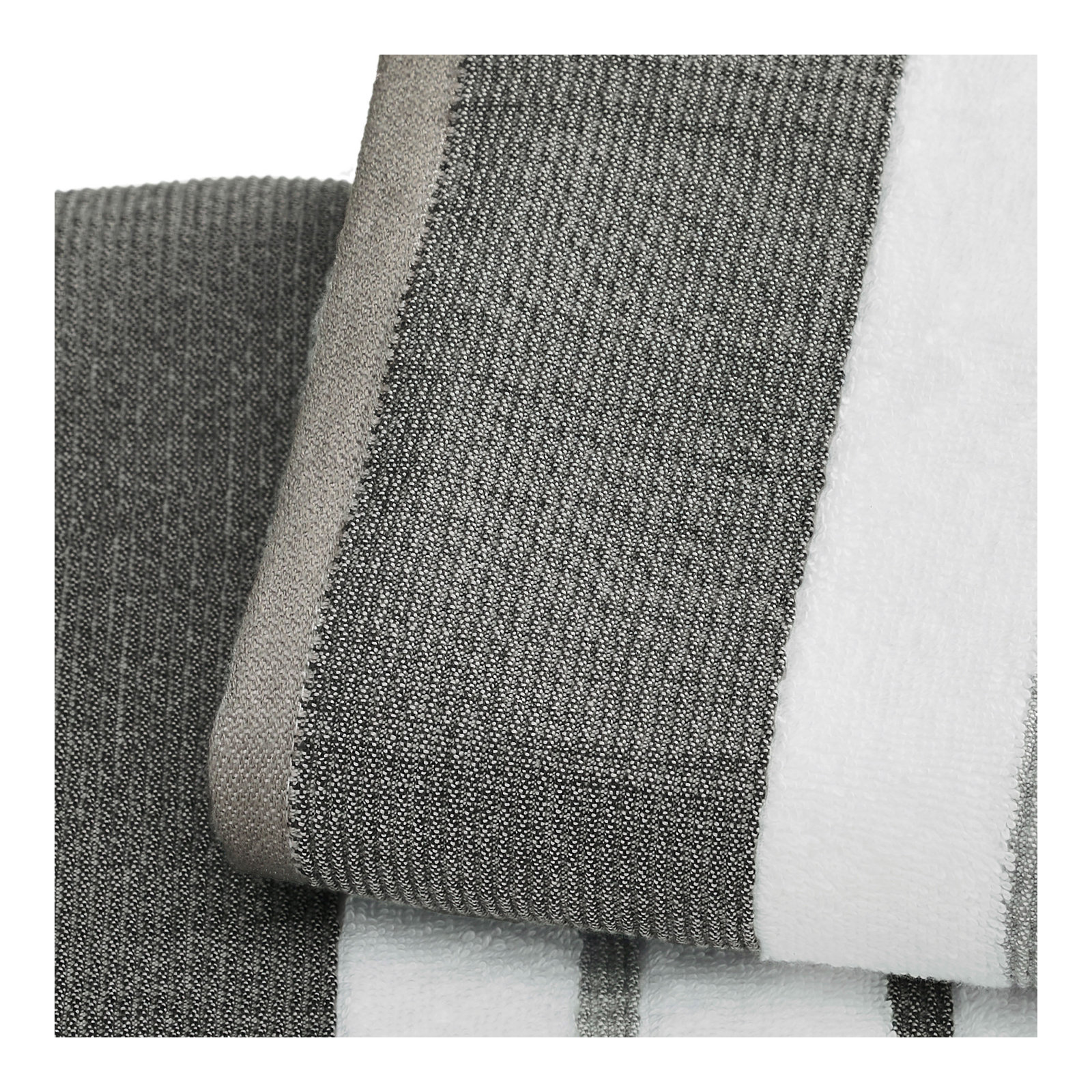 Deanthony Luxury Cotton Decorative, Dark Gray/Light Gray, Bath Sheets - 2 Pack
