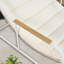 Ensemble 3 pièces de chaise longue d'extérieur avec table et coussins-381524162