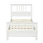 Lit plateforme en bois robuste avec tête de lit et pied de lit, parfait pour n'importe quel décor, sans sommier tapissier, en blanc-1389179405-1389179406