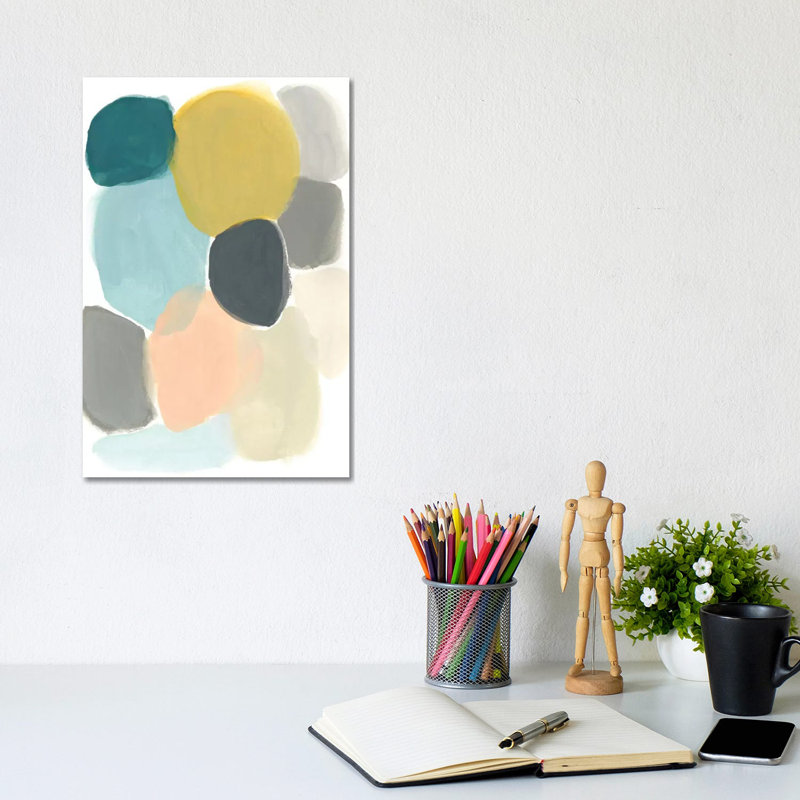 Variable Division II by June Erica Vess - Wrapped Canvas Painting, 20.32 cm H x 30.48 cm W