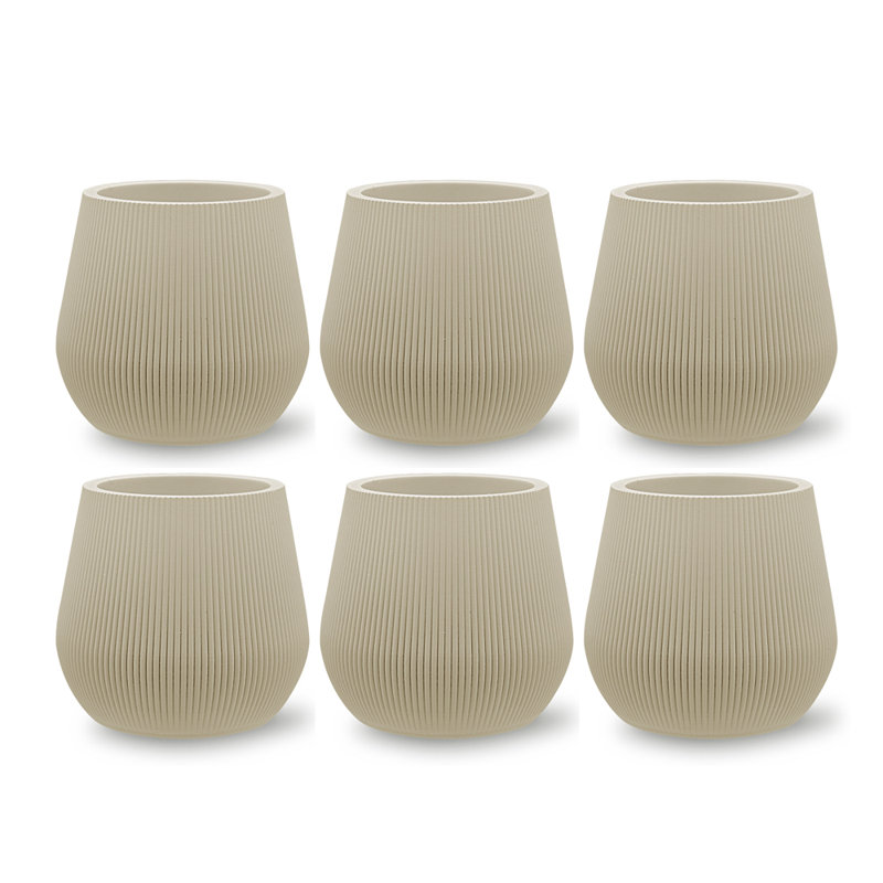 Brixen Polyresin Table Vase, Tan