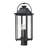 3-Light Black Outdoor Pier Mount Light Lantern Head-123822025