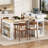 Extendable Dining Table With Folding Tabletop-1766833300