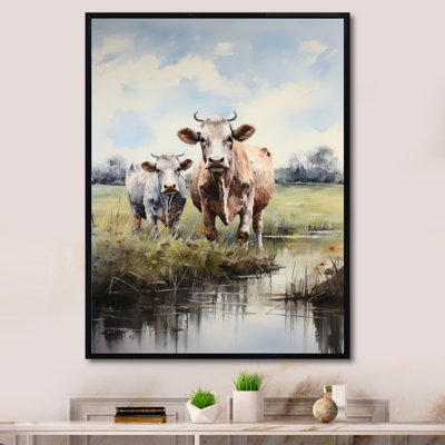 «Cow Gentle Portrait II», reproduction sur toile